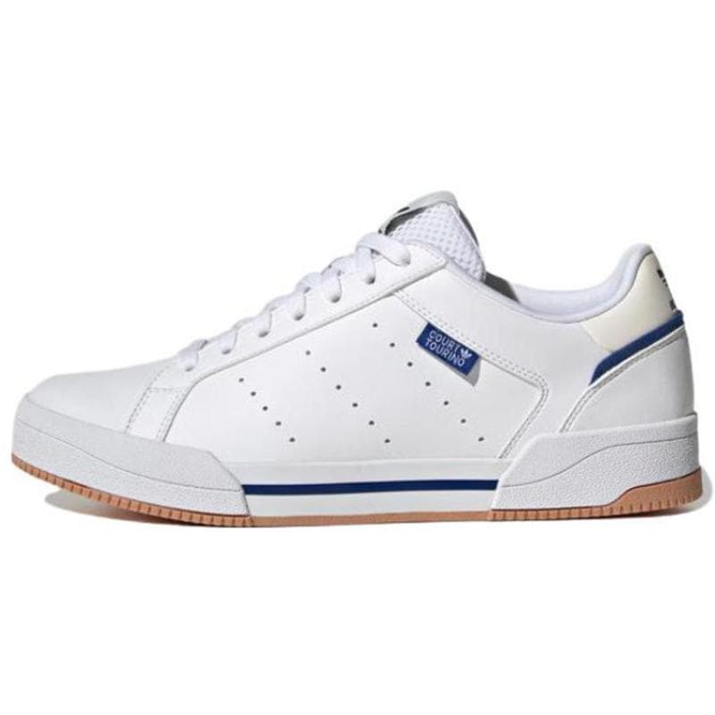 Adidas Originals Court Tourino Halkfria Slitstarka Lågskor Skateboard Skor Unisex Vita Sneakers GX4379 cm