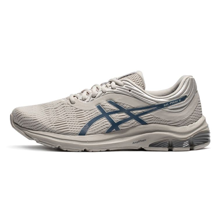 Asics Gel-Pulse 11 Sporttyg Syntetiskt läder Slitstark Andningsbar Lågskuren Casual Löparskor Herrsneaker Grå Blå 1011B293-022 cm