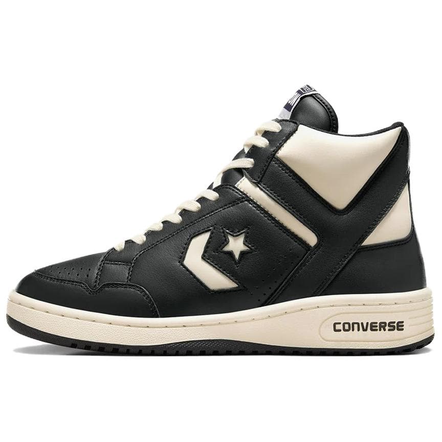 Converse Weapon High Old Money Pack - Svarta Naturfärgade Elfenbensfärgade Unisex Sneakers A04400C cm