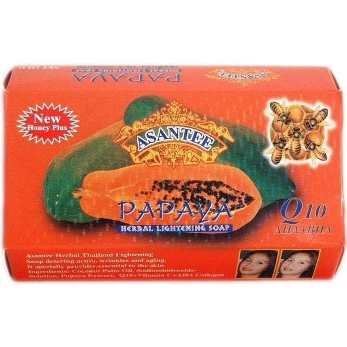 Uppljusande tvål - Asantee - Papaya - 135 g - Unisex - Skönhet och Parfym