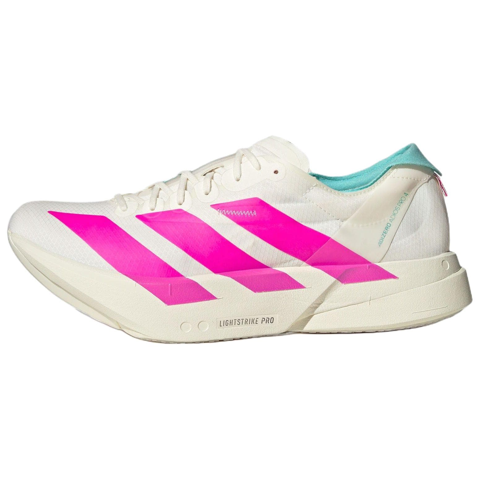 Adidas Adizero Adios Pro 4 Limited Edition Carbon Pillar Bekväma Slitstarka Maraton Tävling Löparskor Herr Löparskor Vit Ljusrosa KJ3873 cm