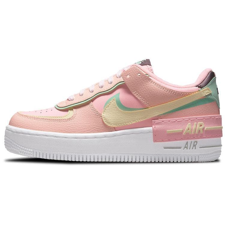 Nike Air Force 1 Shadow Arctic Punch Barely Volt Dam Sneakers Rosa Crimson-Tint Green-Glow CU8591-601 cm