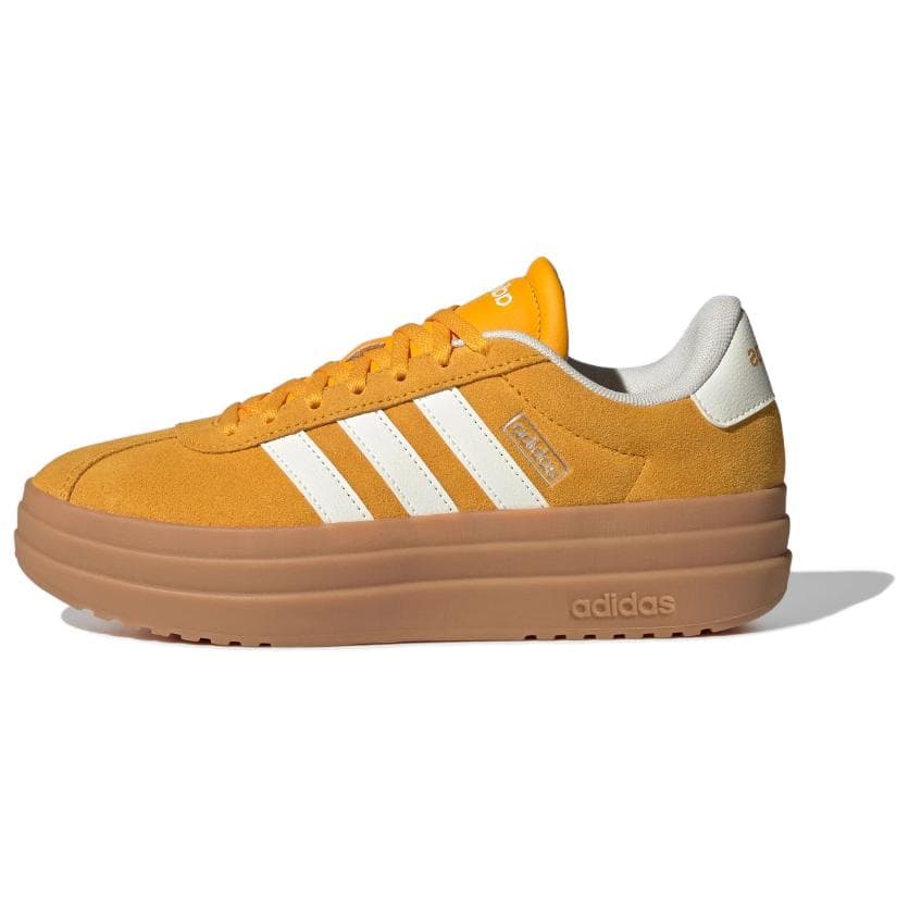 Adidas VL Court Bold Bekväma Mångsidiga Lågskurna Skateskor Dam Sneakers Gul KJ6854 cm