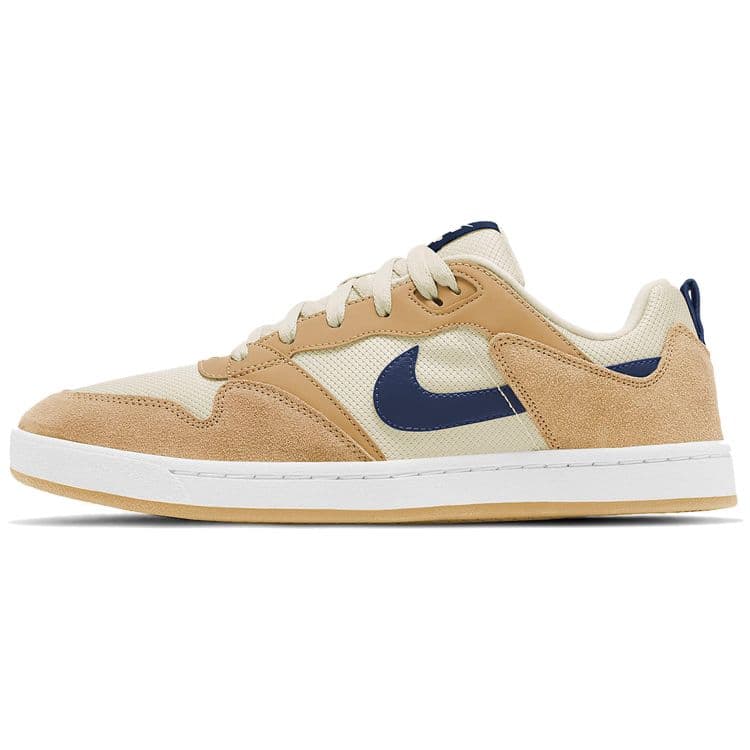 Nike Alleyoop SB Club Gold Navy Herr Sneakers Fossil White Midnight-Navy CJ0882-700 cm