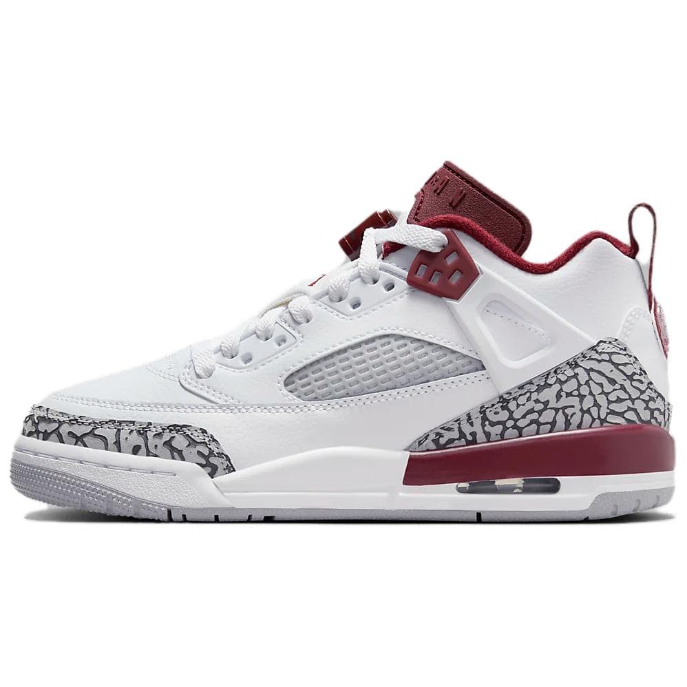 Air Jordan Spizike Low GS Team Red Barnskor Vit Varggrå Antracit FQ3950-106 cm
