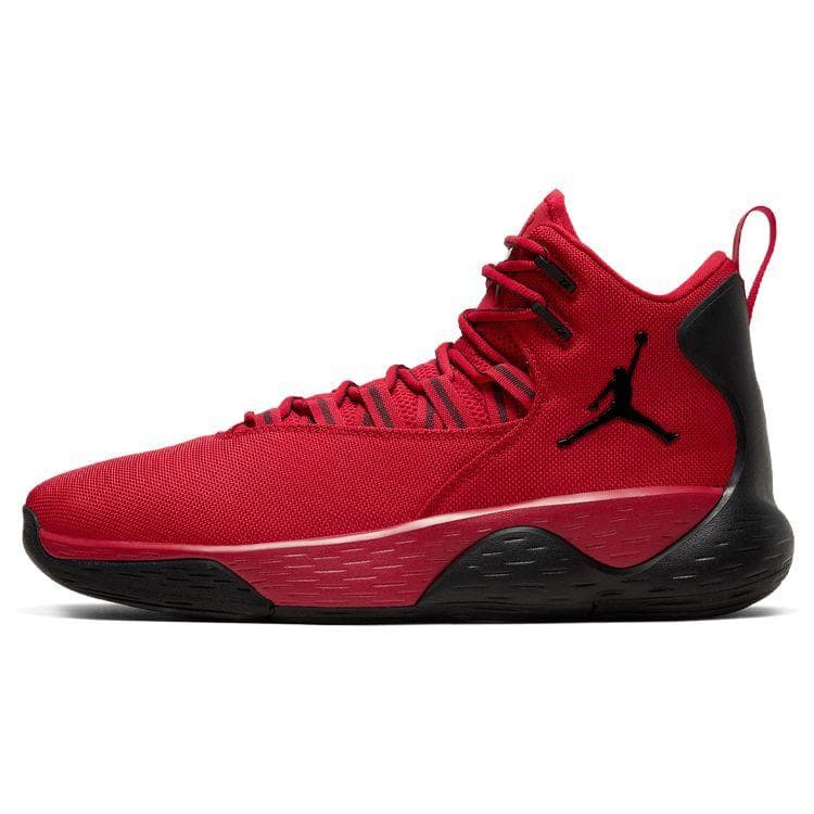 Air Jordan Super Fly MVP PF Bekväma Sport Stötdämpning Halkfria Höga Basketsskor Herrsneaker Röd Svart AR0038-601 cm