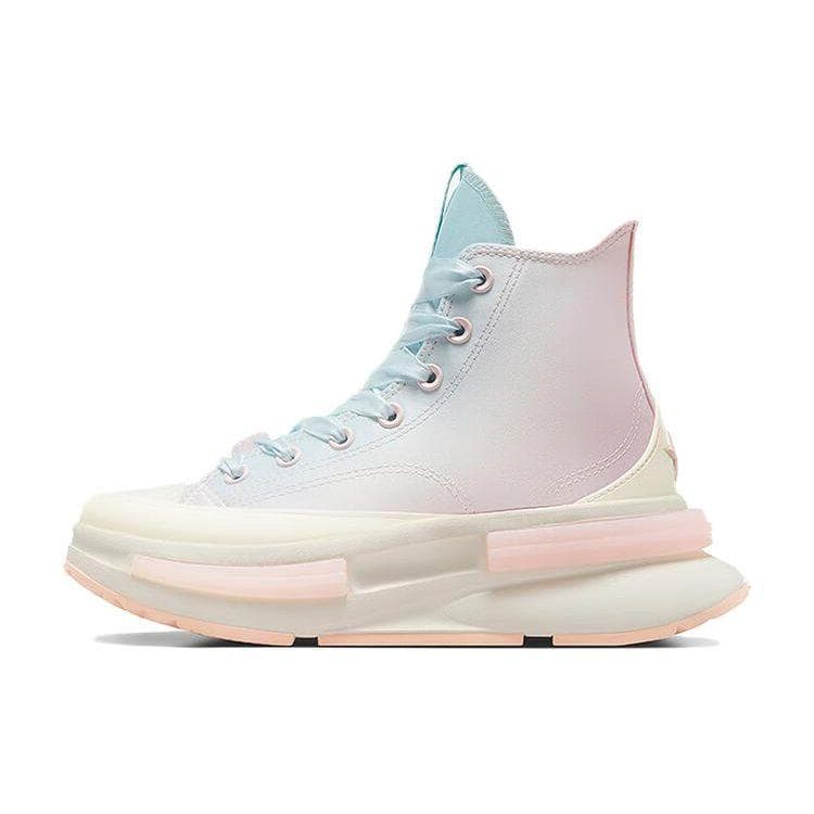Converse Run Star Legacy CX Bekväma Mångsidiga Höga Sneakers Damsneakers Vit Rosa Blå A09108C cm