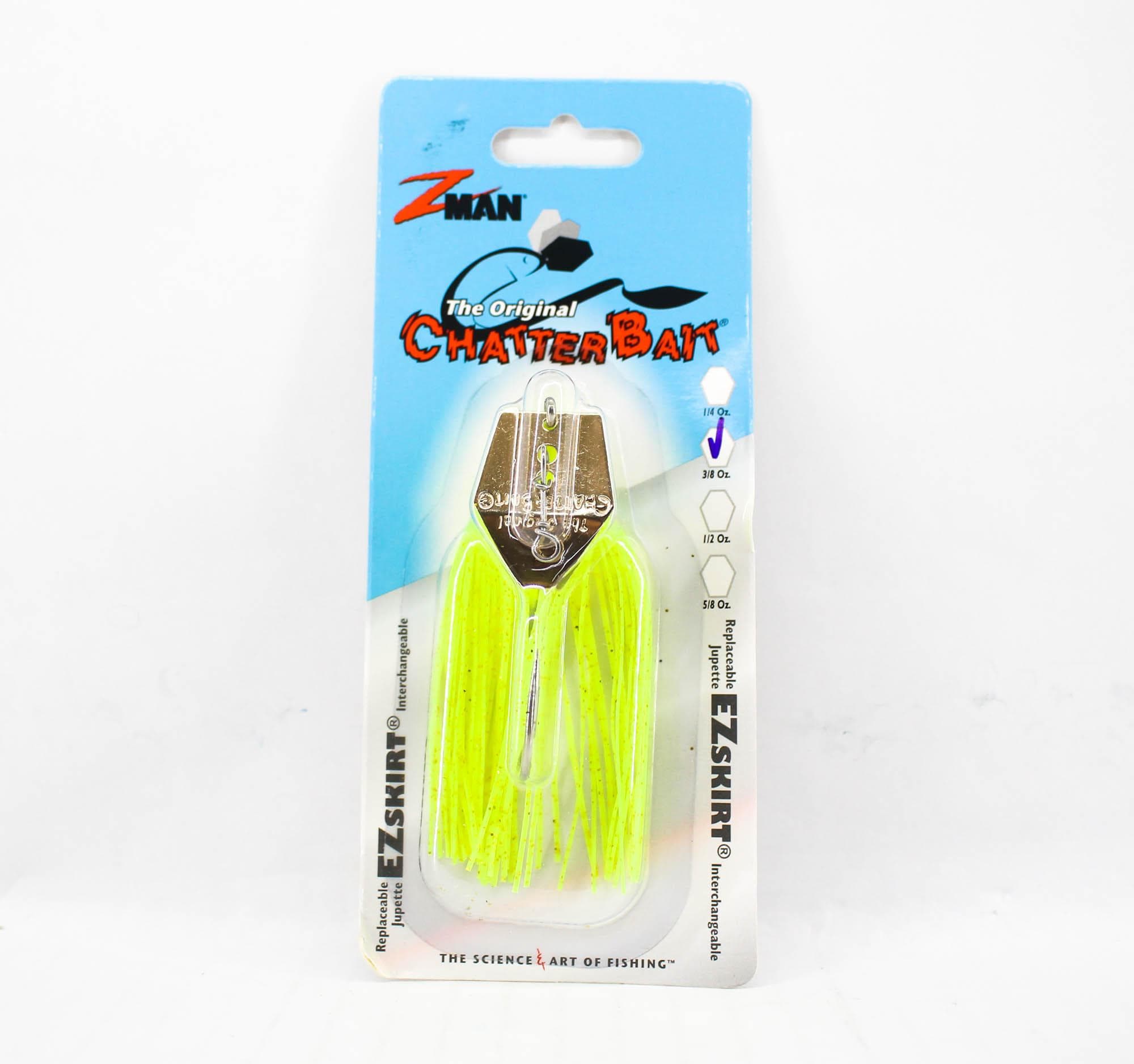 Zman Chatterbait 3/8 oz Sinking Lure Chart (0102)