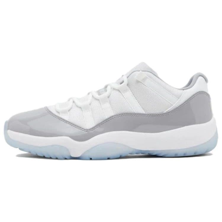 Air Jordan 11 Retro Låg Cementgrå Unisex Sneakers Vit Universitetsblå AV2187-140 cm