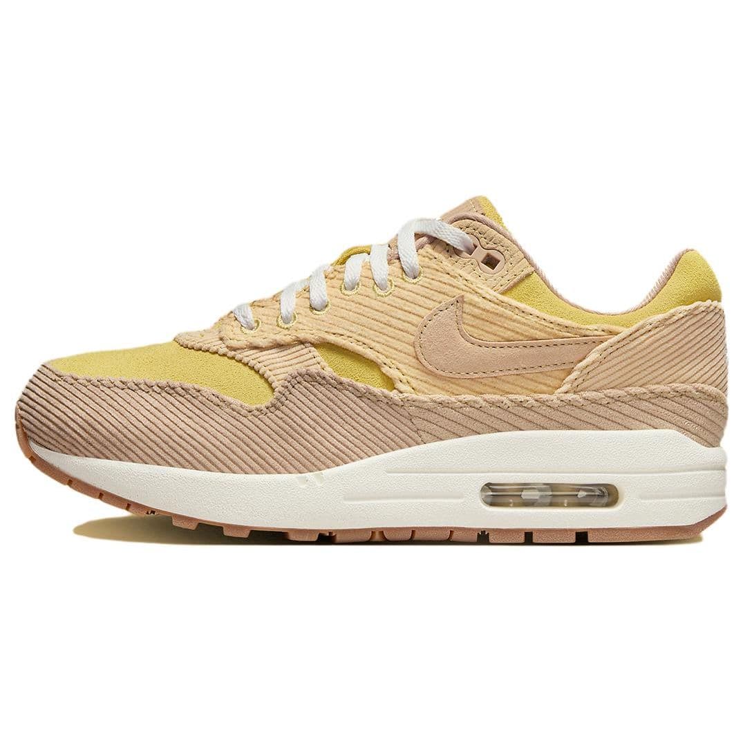 Nike Air Max 1 SE Buff Gold Corduroy Dam Sneakers Gul Hampa Sesam FB8451-700 cm