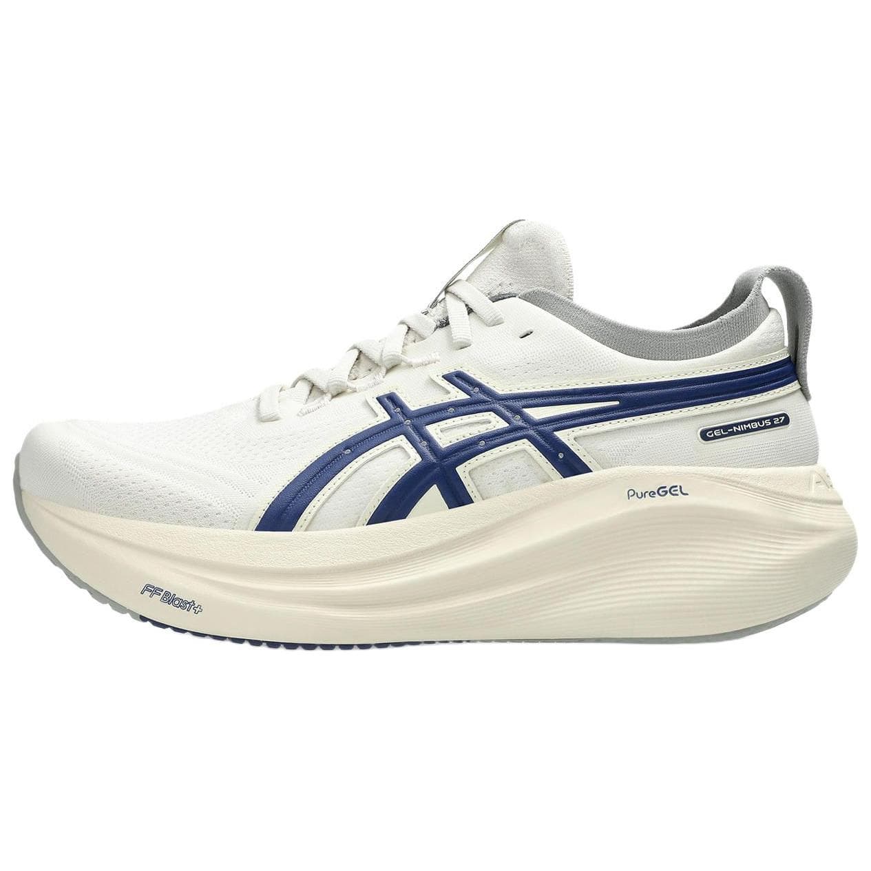 ASICS Gel Nimbus 27 Track Club Dam Sneakers Cream Birch Indigo-Blå 1012B812-200 cm
