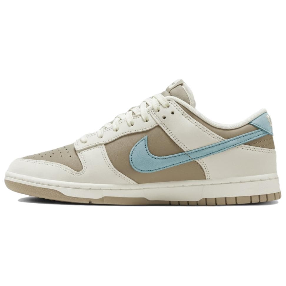 Nike Dunk Low Mångsidiga och Bekväma Skateboardskor med Halkmotstånd och Hållbarhet Herrsneaker Beige Brun Blå HQ1175-240 cm