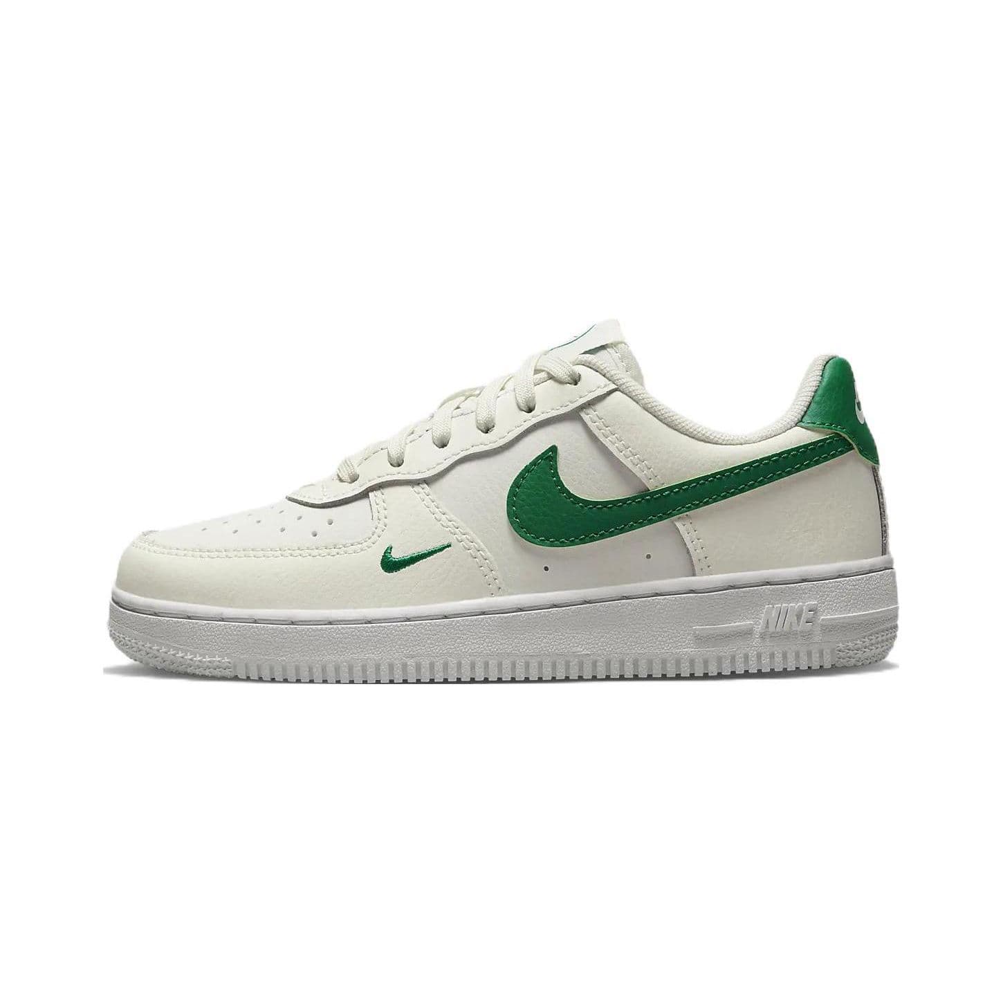 Nike Air Force 1 40-årsjubileum Bekväma Mångsidiga Låga Sneakers Barnsneakers Vit Grön FJ2887-101 cm