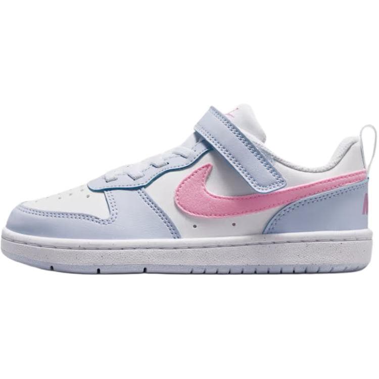 Nike Court Borough Essential Bekväm passform Låga sneakers Barnsneakers Vit Grå IQ2726-101 cm