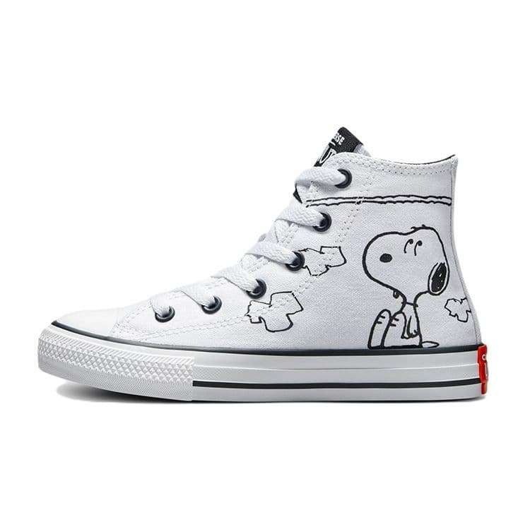 Converse Peanuts X Chuck Taylor All Star High Top Canvas Skor Barn Sneakers Vit Svart A01869C cm