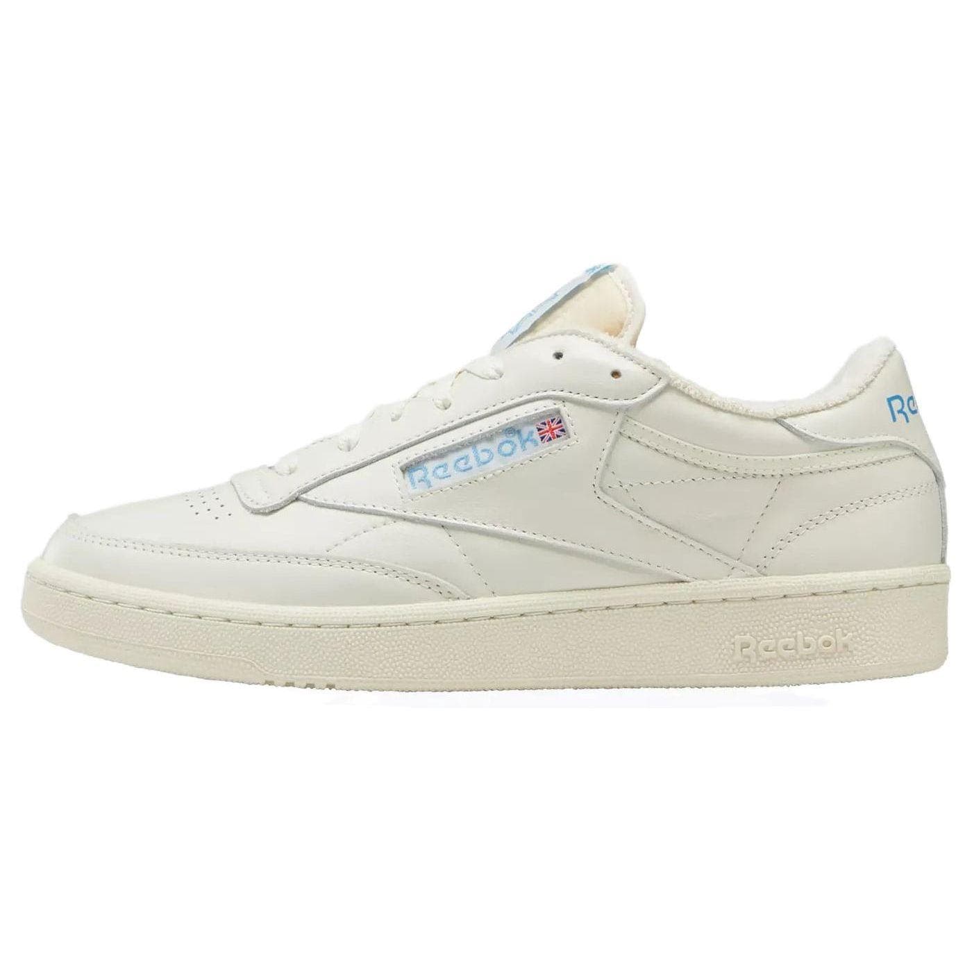 Reebok Club C 85 Vintage Kritvit Essential Blue Unisex Sneakers Kräm Alabaster 100007794 cm