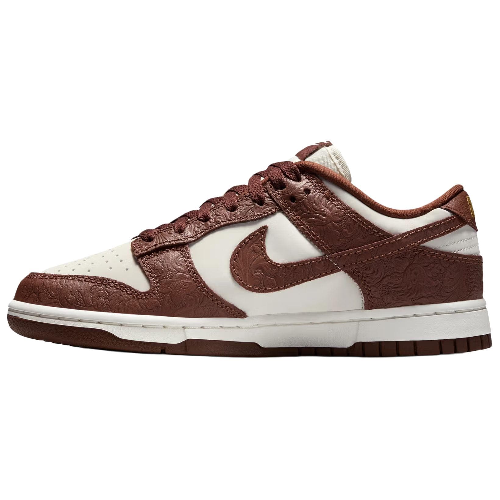 Nike Dunk Low Sail Metallisk Guld Dam Sneakers Brun Fauna-Brun IF3944-100 cm