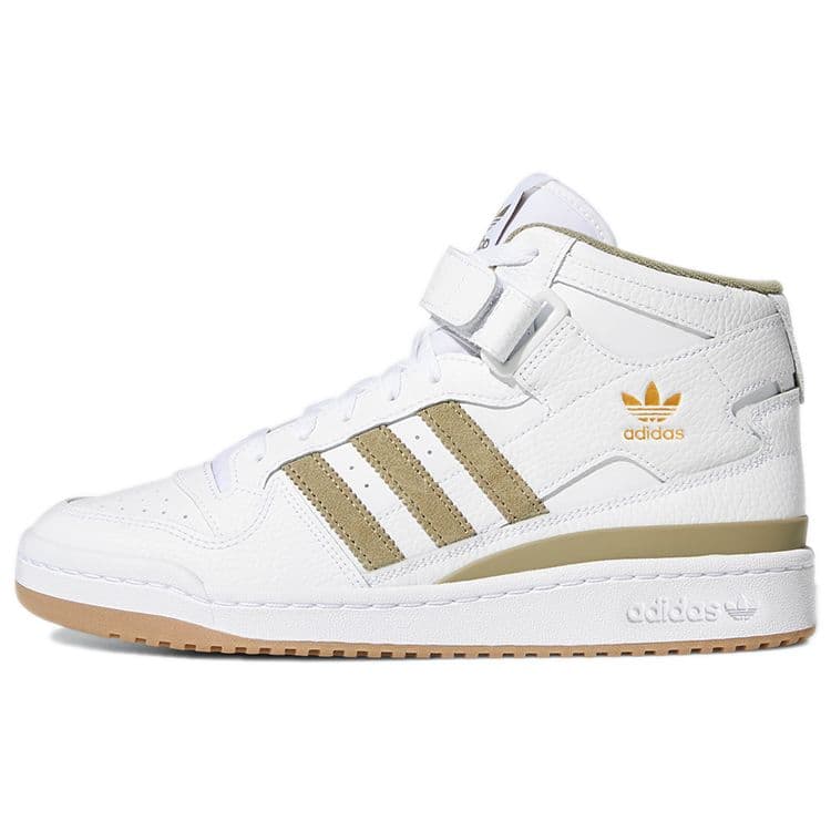 Adidas Forum Mid Vit Orbitgrön Unisex Sneakers Molnvit Gummi GY5821 cm
