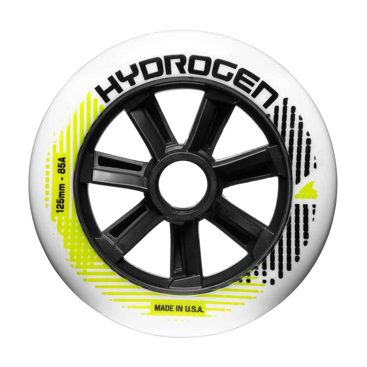 Rollerblade Hydrogen Hjul 125mm/85A Vit 6-pak