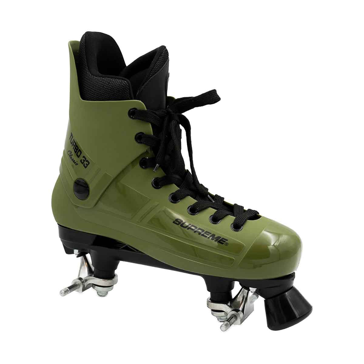 Supreme Turbo 33 Nylon Side-by-Side Rullskridskor Armygrön (endast känga och chassi)