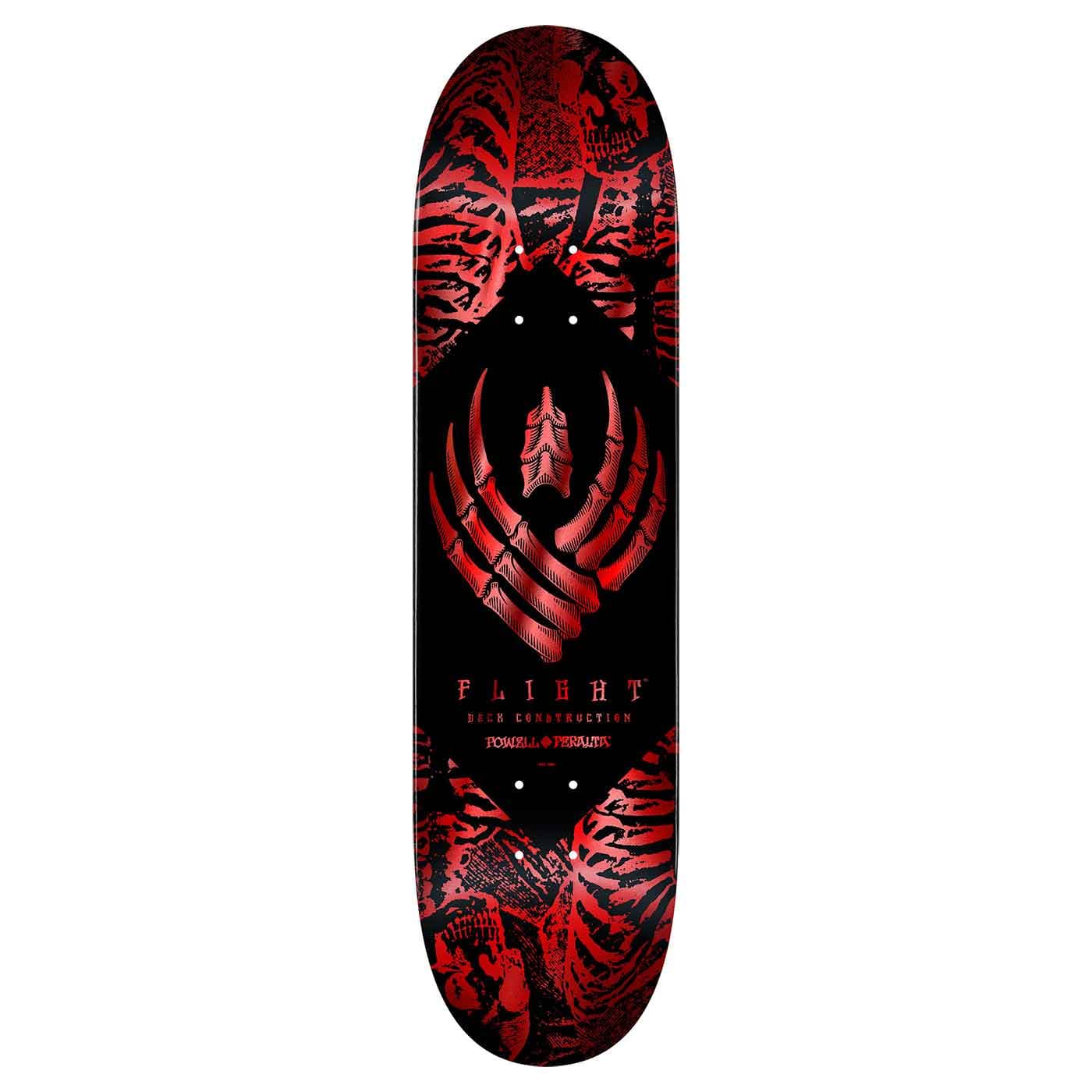 Powell Peralta Skelett Röd Folie Flight Deck 8,38 X 32,08