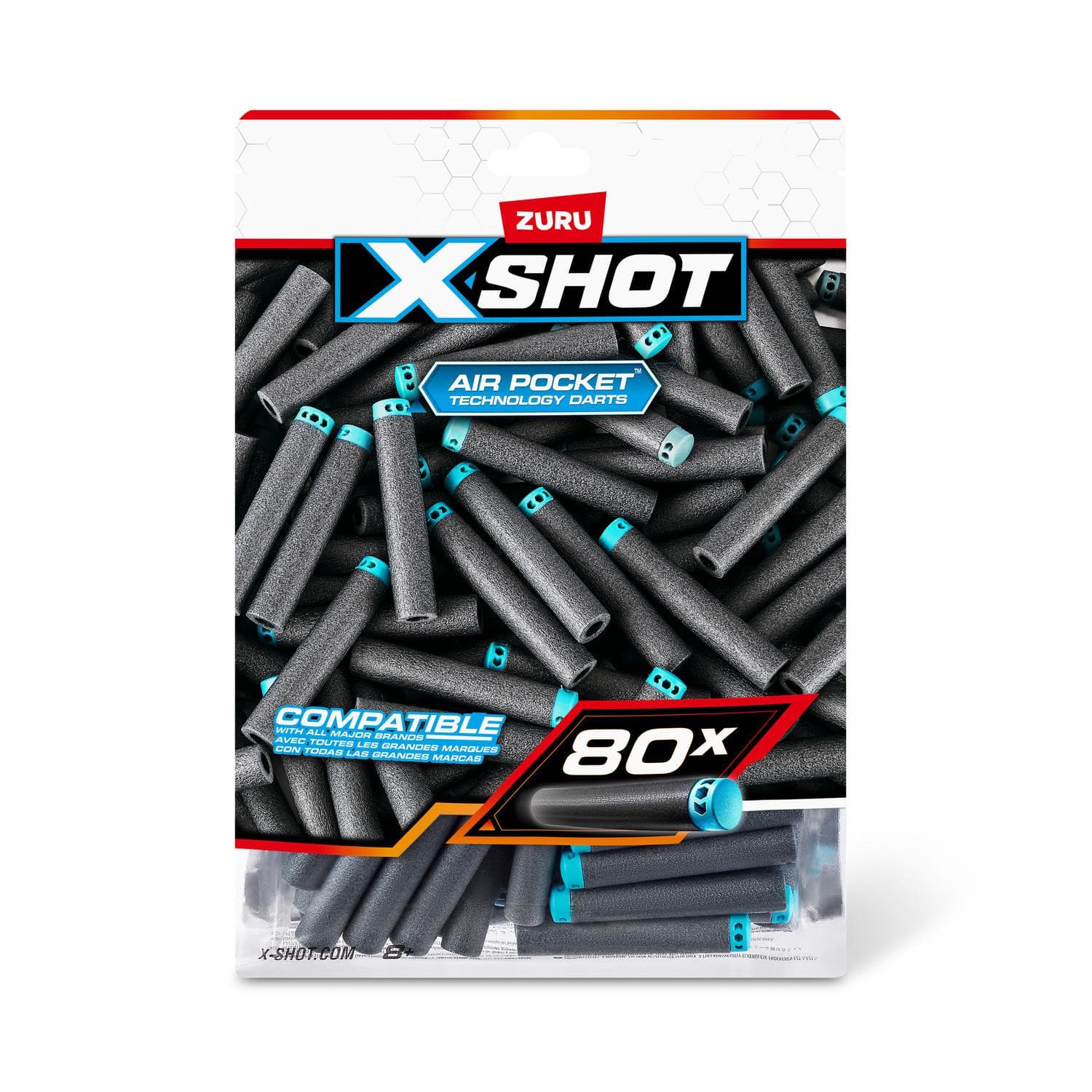 X-Shot Darts Refill 80-pack - X-Shot - Leksaksaffären