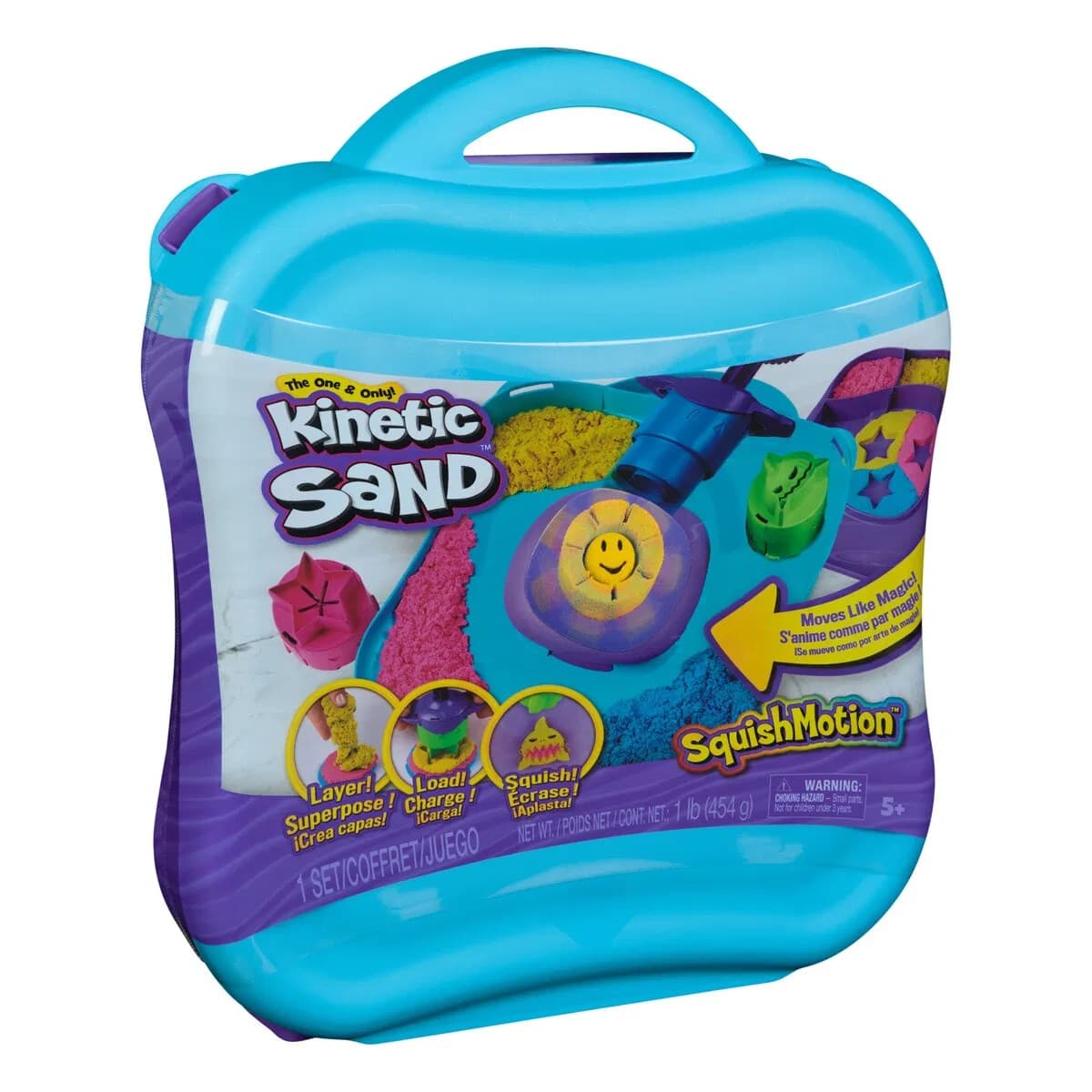Kinetic Sand SquishMotion Set i väska - Kinetic Sand - Leksaksaffären