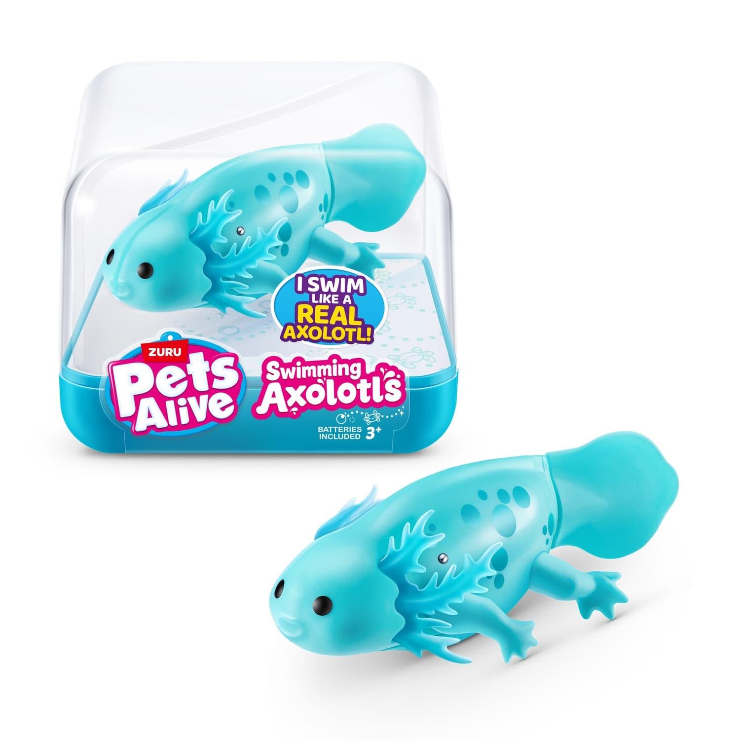Zuru Pets Alive Swimming Axolots Turkos - Robo Alive - Leksaksaffären