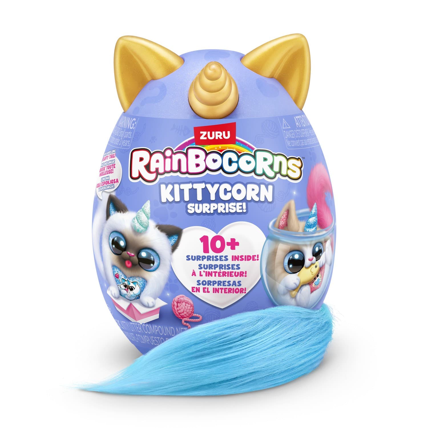 Rainbocorn Kittycorn Surprise Fluffy Tail - RainBoCorns - Leksaksaffären