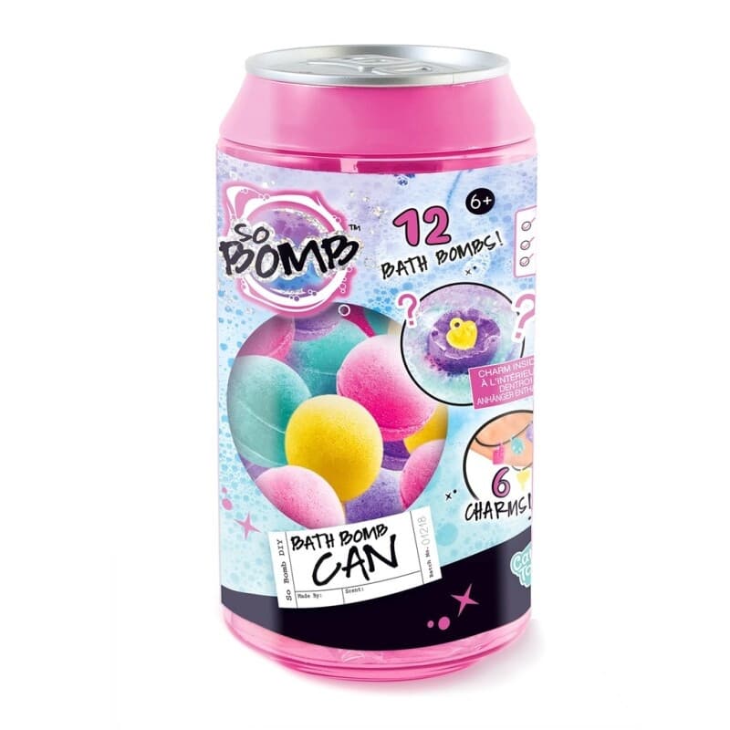 So Bomb Bath Bomb Can Rosa - So Slime - Leksaksaffären