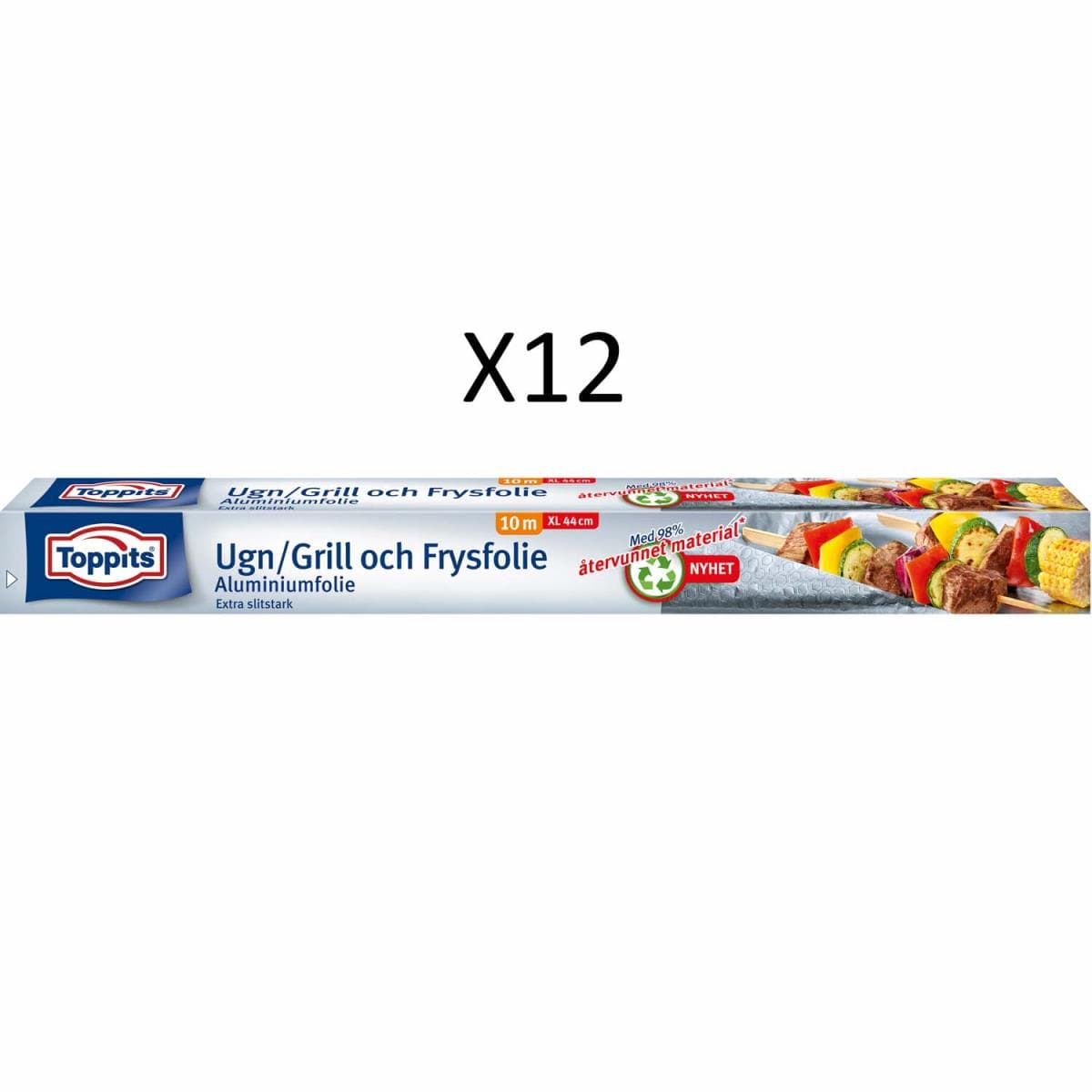 Toppits: Ugn, Grill&Frysfolie 44cmX10m (Obs 12st DFP)