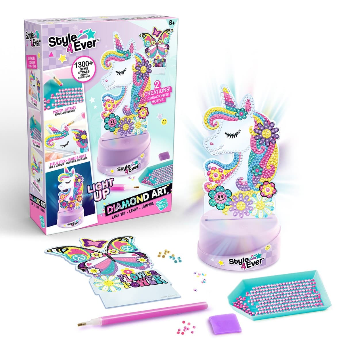 Style 4 Ever - Diamond Art Lamp Set