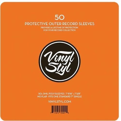 Vinyl Styl: 50 Pack Protective Outer Single Record Sleeves