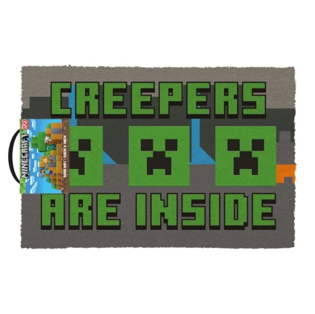 Minecraft: (Creepers Need Hugs) Coir Door Mat
