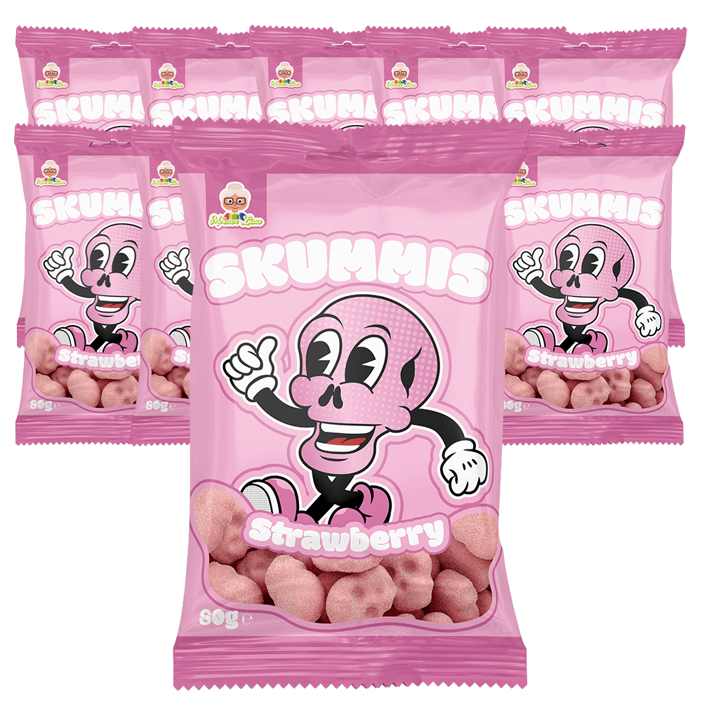 10st - Skummis Strawberry 80g 2:a sort