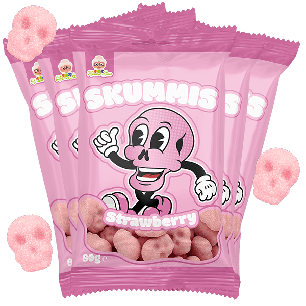 5st - Skummis Strawberry 80g