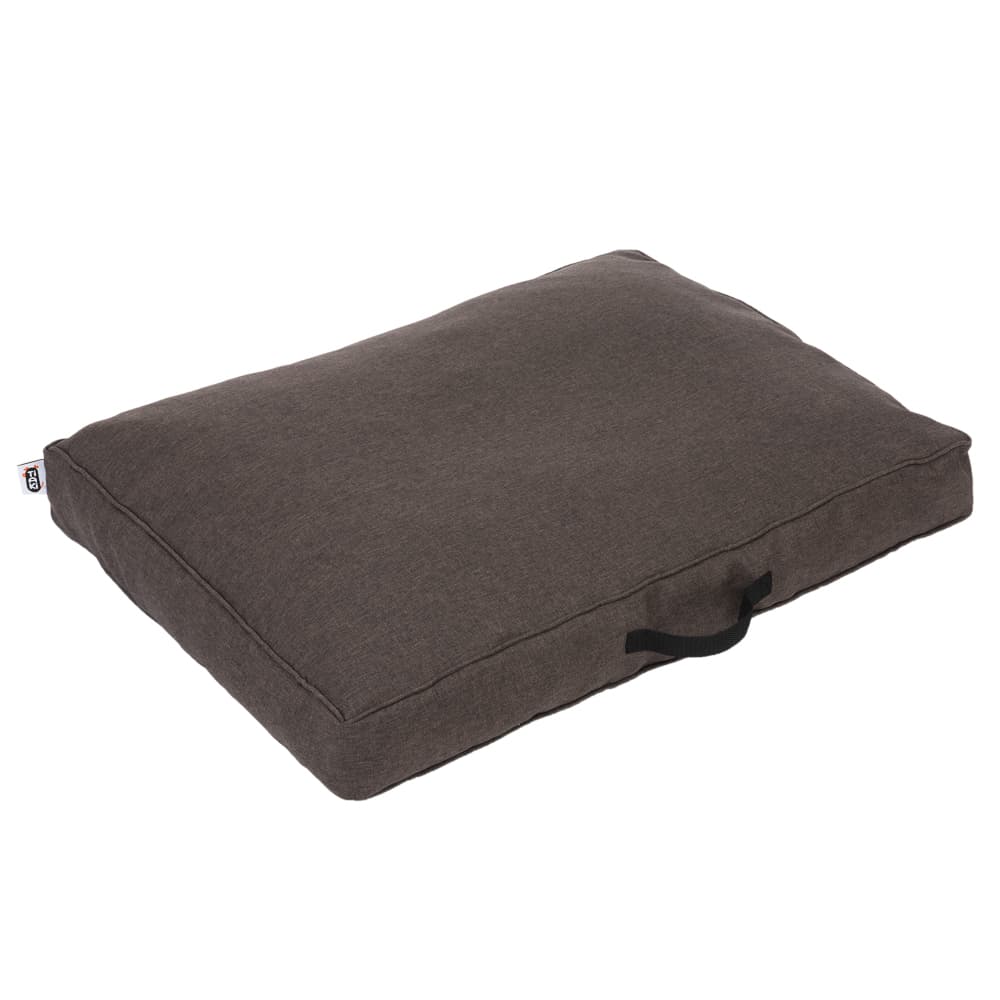 TIAKI Memory Foam hundmadrass, brun - S: L 80 x B 60 x H 17 cm
