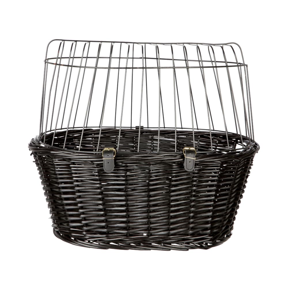 Trixie cykelkorg, svart - L 50 x B 35 x H 41 cm