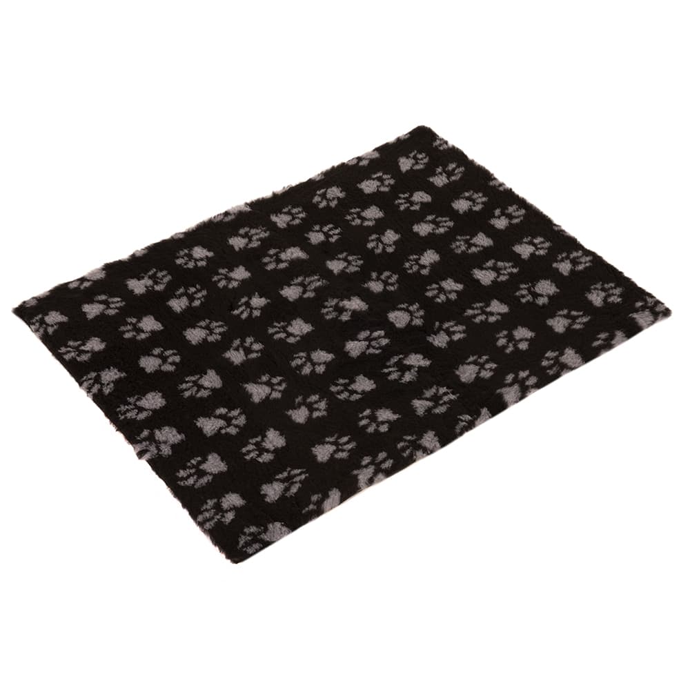 Vetbed® Isobed SL Paw hundfilt - svart/grå - L 75 x B 50 cm
