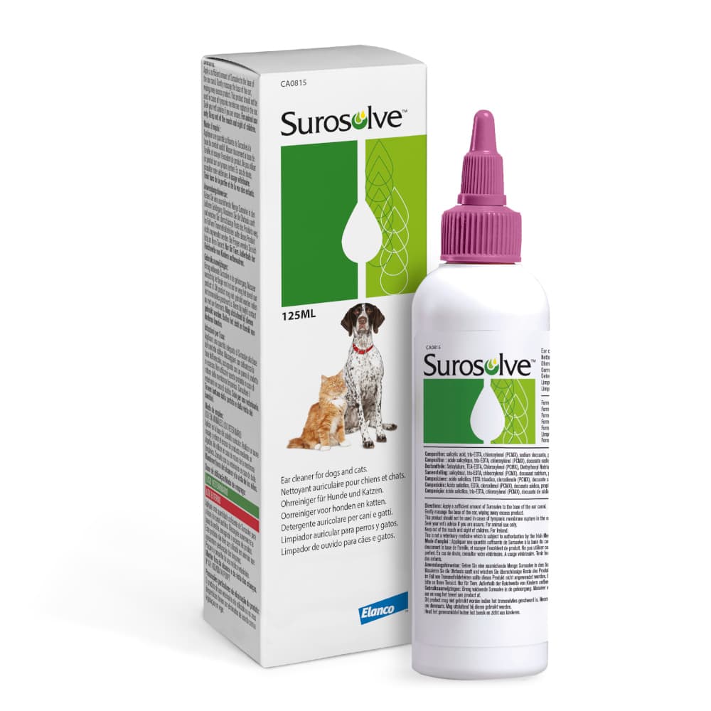 Surosolve öronrengöring för hundar och katter - 125 ml