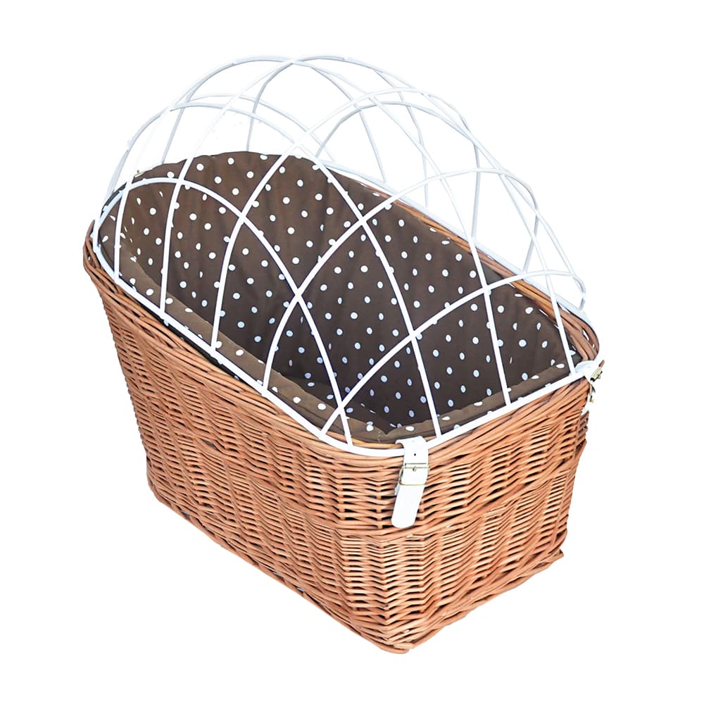 Aumüller cykelkorg med skyddsgaller, för pakethållare - L 56 x B 36 x H 50 cm