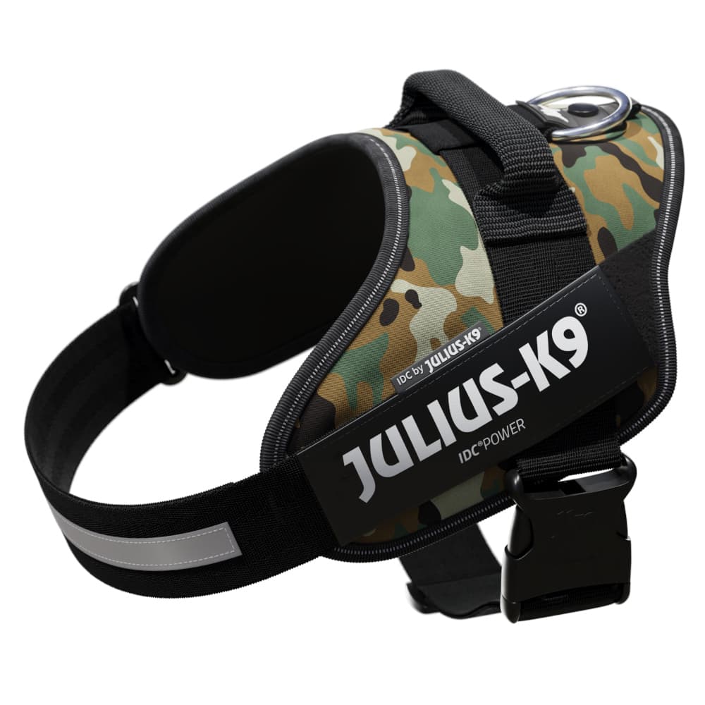 JULIUS-K9 IDC®-Powersele camouflage - Stl. L: bröstomfång 63 - 85 cm