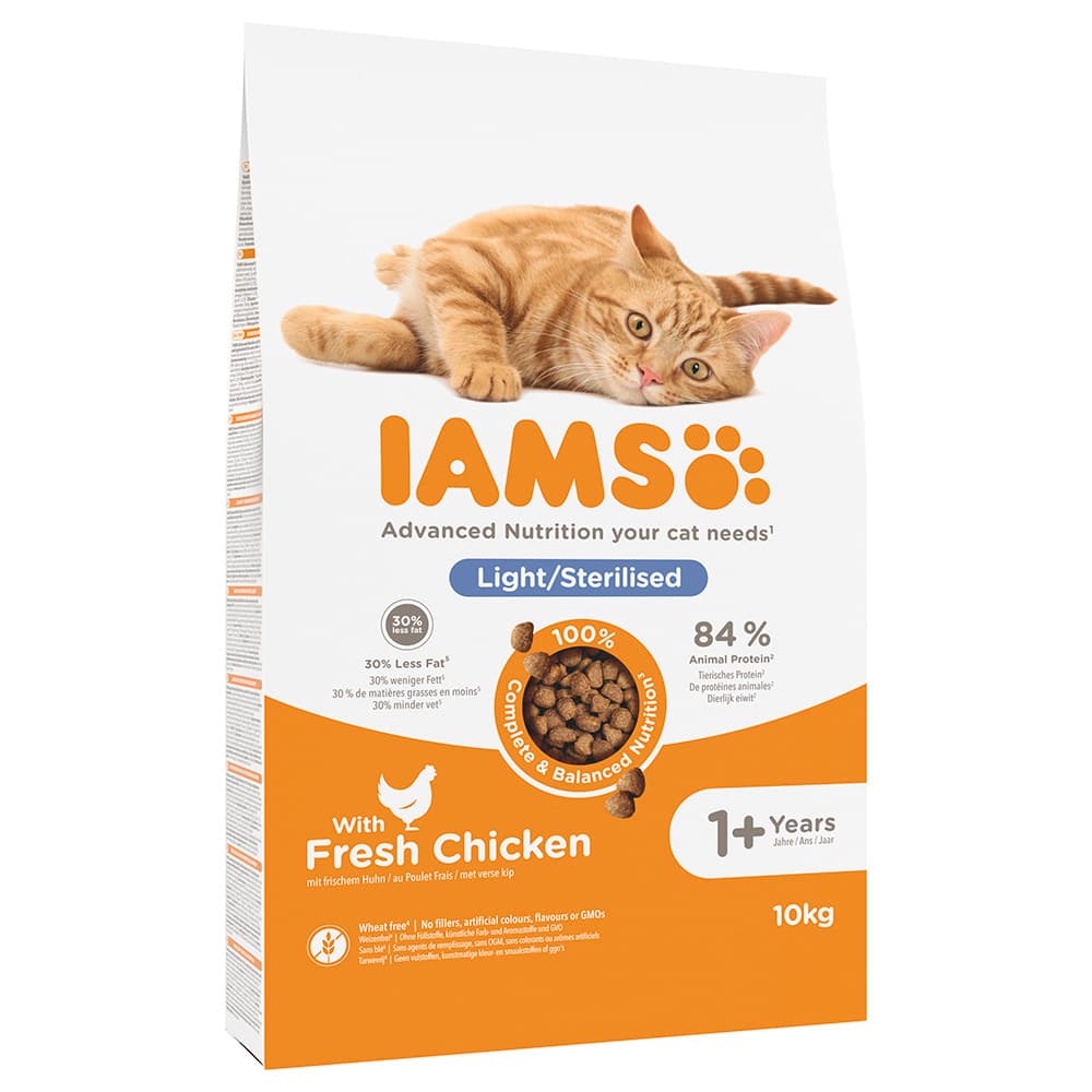 IAMS Advanced Nutrition Sterilised Cat med kyckling - 10 kg