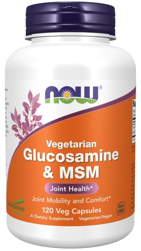 NOW Foods - Glukosamin & MSM Vegetarisk, 120 kapslar