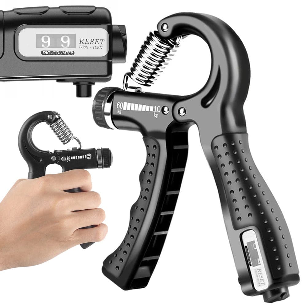 Handtränare med Räknare – Justerbart Motstånd 10–60 kg