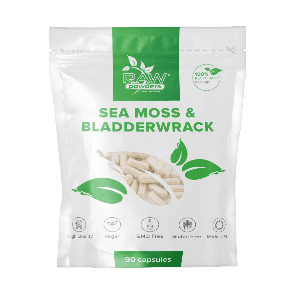 Sea Moss 250mg & Bladderwrack 250 mg kapslar 90 Vegetariska kapslar