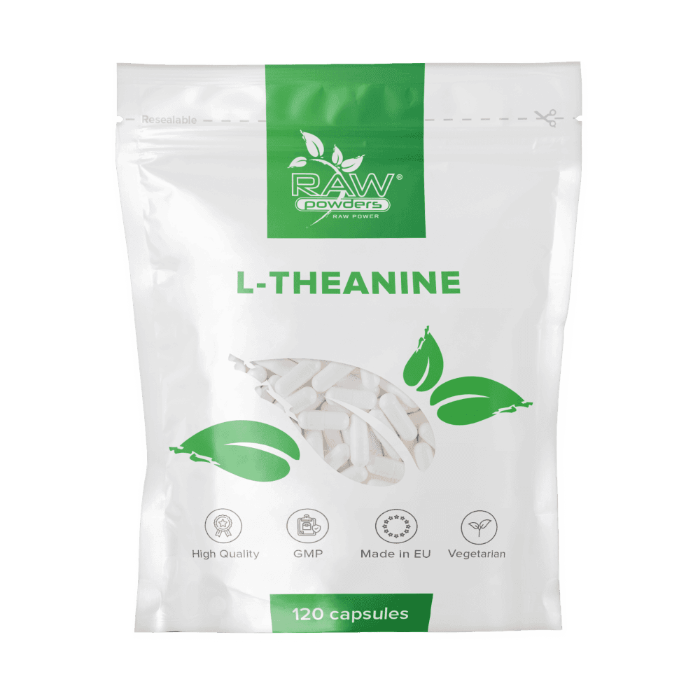 L-Teanin kapslar, 200 mg. 120 Växtbaserade kapslar x 200 mg