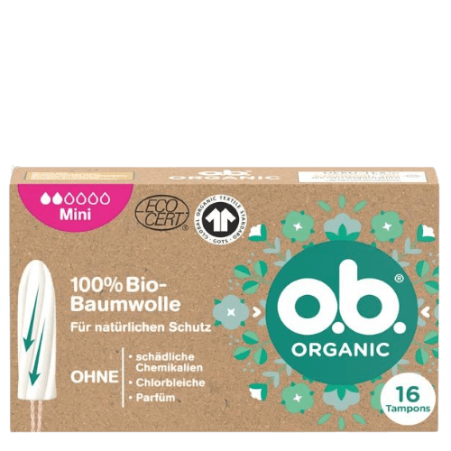 o.b. Organic Mini Tamponger - 16 st.