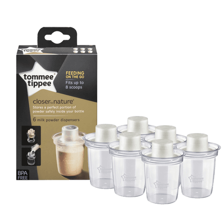 Tommee Tippee Closer To Nature Pulverdispenser för Mjölkersättning – 6 st