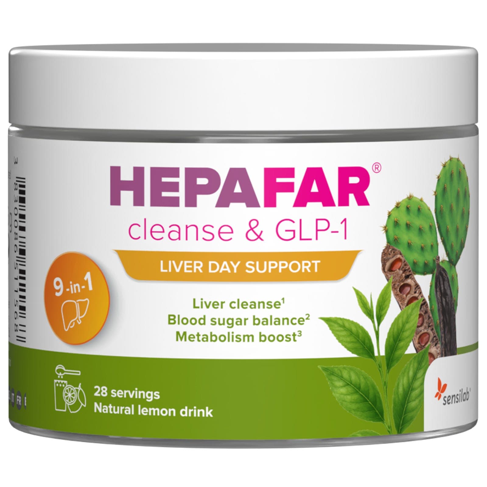 Hepafar Cleanse & GLP-1 – 9-i-1-dryck för leverrensning